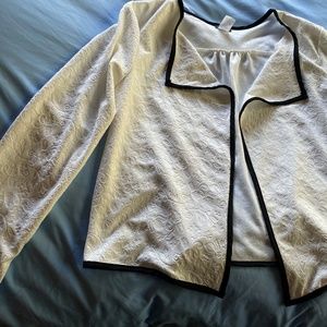 Elegant unlined cascade jacket